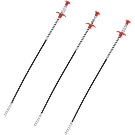 Klauenklemme – 60 cm – 4 einziehbare Krallen – Für Spüle, Waschbecken, Abfluss, Boden – 3er-Pack (1/5)