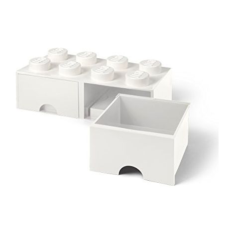boîte de rangement Lego deux tiroirs empilable 50x25 cm (1/2)