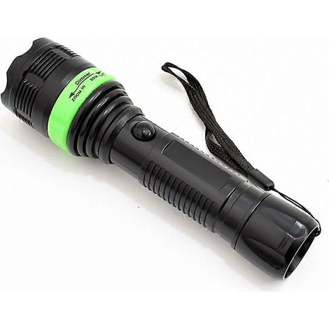 Lampe torche de camping zoom, éclairage puissant, 1 unité, verte (1/5)