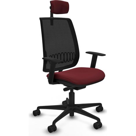 Silla de oficina piqueras y crespo Alares negro respaldo fijo (1/2)