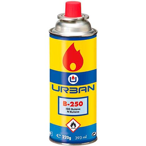 URBAN cartucho gas b250 , Cartucho gas B250Marca Urban.Carucho gas N-ISO B250 227gApto para aparatos de cartucho de válvulaPeso: 227 grCartucho de gas para cocinas