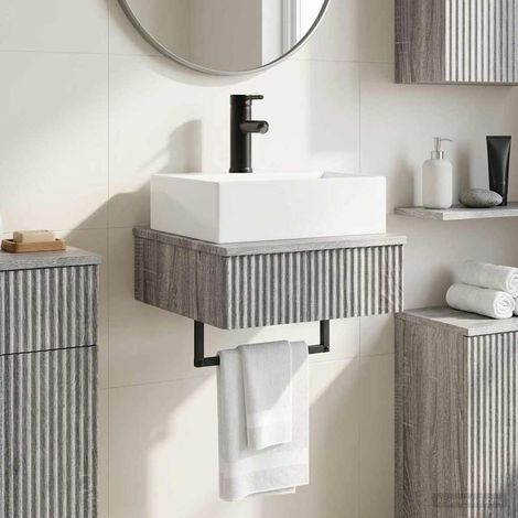 Lavabo de Lavado Montado en la Pared  gris