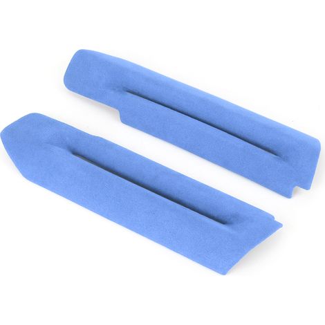 Garniture décorative intérieure de panneau d'accoudoir de porte en daim pour Ford Mustang 2015-2020, bleu ciel (1/5)