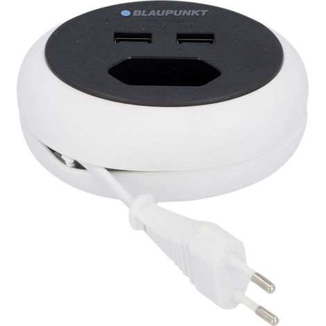 Blaupunkt Steckdosenleiste 1-fach und 2 -USB mini 1,2 m (1/3)