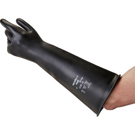Ansell 87104095 AlphaTec Naturlatex Chemiekalienhandschuh Größe (Handschuhe): 9.5 EN 21420:2020    1