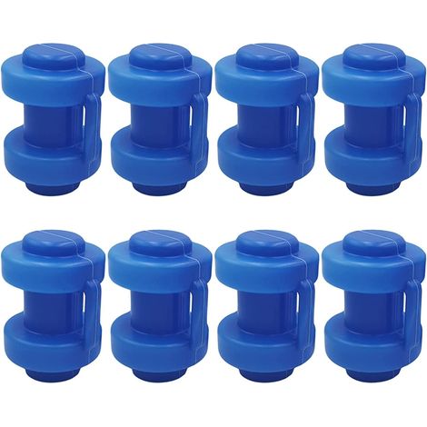 Lot de 8 capots de protection en PP pour trampoline, couvercles pour barres de saut, accessoires de sécurité (1/5)