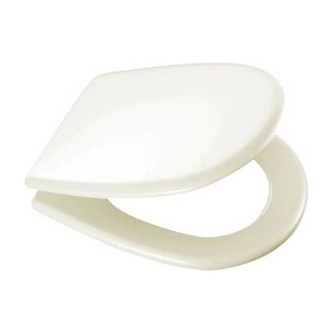 Asiento de inodoro para cesamo Aretusina florero champagne ancho 35,7 cm bisagras regulables