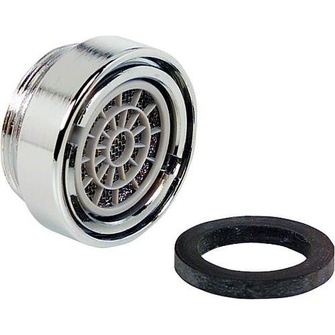 Regulateur de jet antivol sans marque de controle. Fil mâle M24x1 avec joint caoutchouc. 13,5 l/min