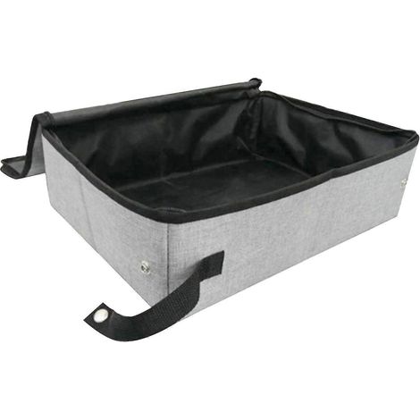 Travel Cat Litter Box Portable Cat Litter Box With Lid (1/4)