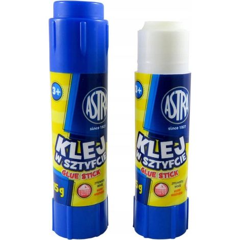 Colla stick Astra 15 g, atossica e lavabile.