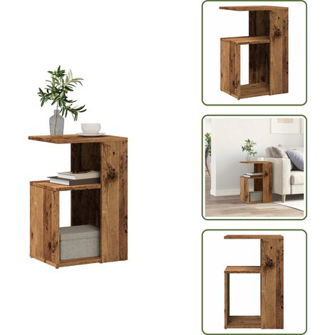 Beistelltisch Altholz-Optik 36x30x56 cm Holzwerkstoff - Beistelltisch - Beistelltische - Ablagetisch - Akzenttisch (1/5)