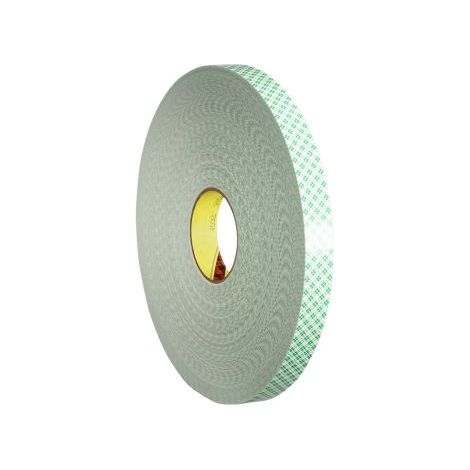 Ruban mousse Polyuréthane double face 3M 4032, Blanc, 19mm x 66m x 0.8mm ( Prix pour 1 ) (1/2)