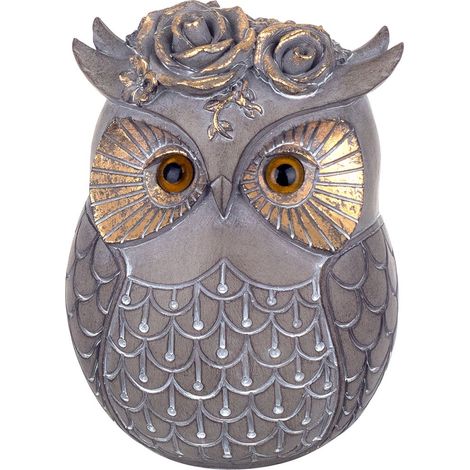 Signes Grimalt Figura De Búho Figuras  Buho Buhos Plateado 10x12x16cm 24013 (1/5)