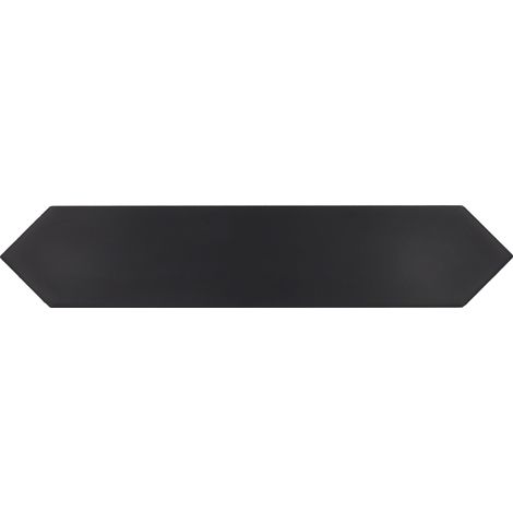 Carrelage mur faience forme navette 5x25 cm mate LANSE BLACK (vendu par boite de 0,50m2) (1/5)