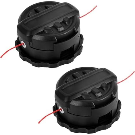 Applicable DWO1DT995 Tête de rechange pour débroussailleuse sans fil Dewalt DCST920 DCST922 DCST970 DCST990 DCST925, bobine de fil de 6 m et 2 mm (2 bobines) (1/5)