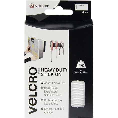 Velcro 5030610602405 Klebebänder Weiß 50x100 mm