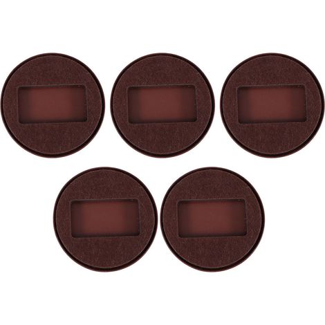 5 Pièces Lot de Patins Feutre Antidérapants pour Roues de Chaise de Bureau Fixation Facile Protection Sol Bois Carrelage et Tapis du Bruit pour Usage Bureau et Maison (1/5)
