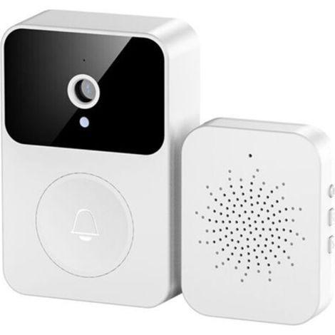 X9 Smart Sonnette vidéo à distance sans fil avec caméra visuelle intelligente avec changement de voix HD Vision nocturne Partage d'applications pour la maison Capture automatique Stockage en nu (1/5)