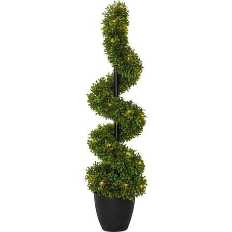 Outdoor Deko-Buchsbaum Buxbom LED Timer H 90cm (1/4)