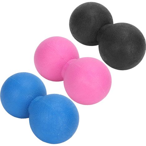 TPR-Massageball zur Muskelentspannung und Regeneration nach dem Sport, tragbar – Schwarz, Rosa, Blau (1/5)
