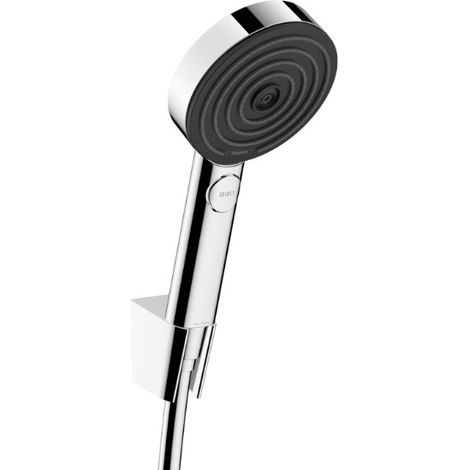 Set de teleducha Pulsify Select XXL Performance 105mm + Manguera de ducha de 160cm + Soporte de pared, Cromo (24303000)