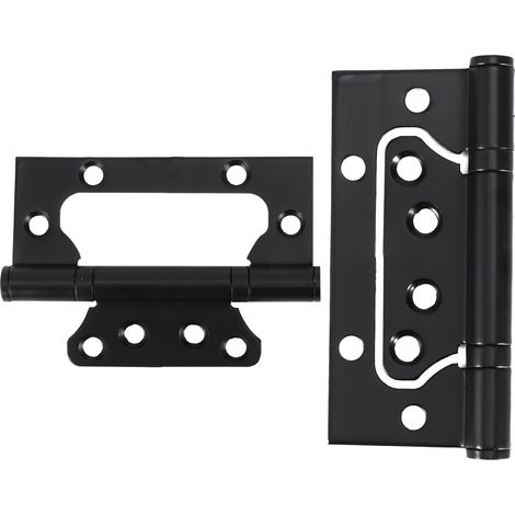 Paquete de 3 bisagras de rodamiento de bolas de bajo ruido, de aleación de zinc negro, para puertas y ventanas, fácil instalación, duraderas. (1/5)