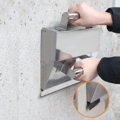 Truelle à plâtre en acier inoxydable pour lissage et finition (1/5)