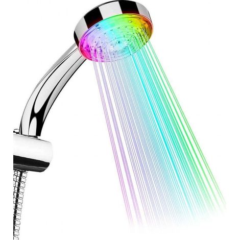 Buse de douche avec éclairage LED multicolore (1/4)