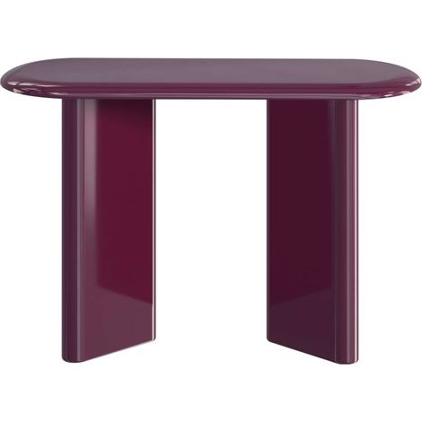 Console ovale douglas 40x100 cm bordeaux con finitura laccata lucida - Atmosphera créateur d'intérieur (1/3)