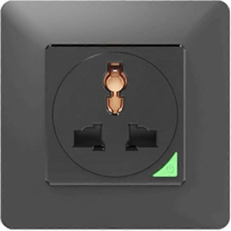 Tuya Steckdose für Zuhause, Schwarz, Zigbee-fähig