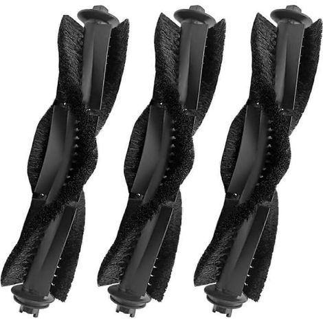 Lot de 3 brosses rotatives principales de rechange pour aspirateurs robots ILIFE V20/Vyzzle D10 et Laresar L10/Lydsto R1D. (1/5)