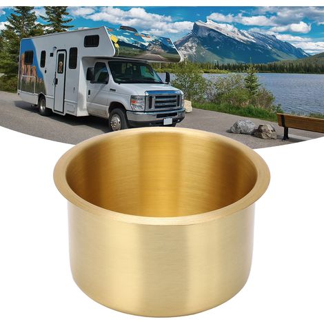 Porte-gobelet en acier inoxydable pour bateau, yacht, camping-car, table de poker et canapé