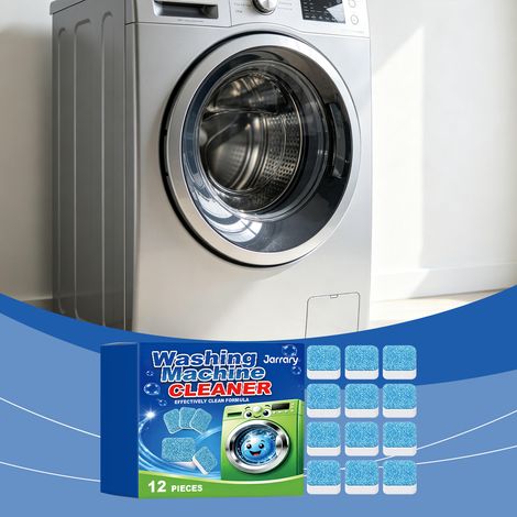 Washing machine cleaner sheets gently clean the inside of your washing machine, removing stains, lint, impurities, and odors. -- 12 sheets (1/5)