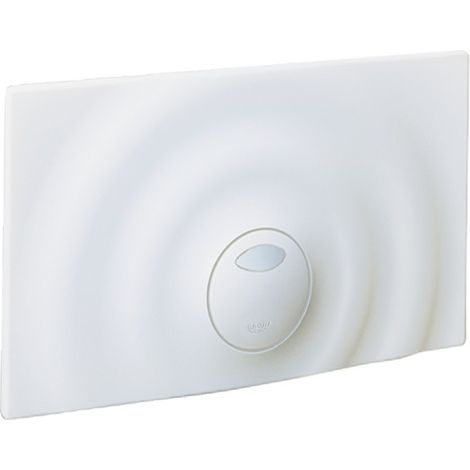 GROHE Placca Esterna Surf G Doppio Tasto Bianco