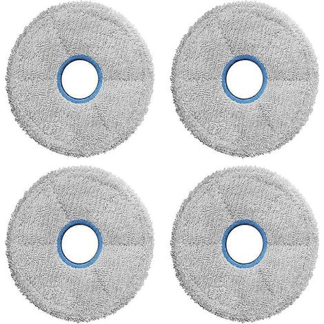 Tampons de nettoyage lavables et thermorésistants compatibles avec le Dreame X60 Max Ultra pour le nettoyage des sols, paquet de 4. (1/5)