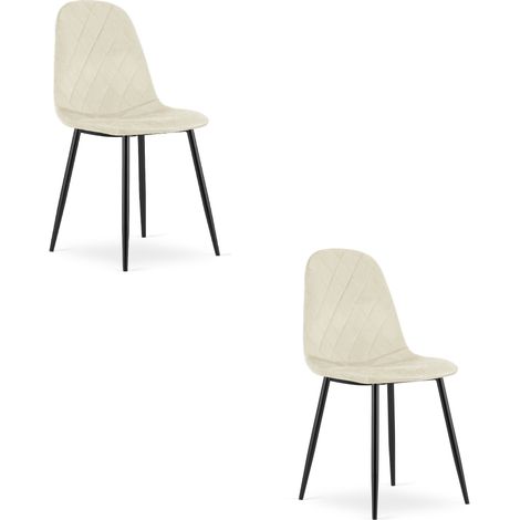 Sedia Asti - velluto beige x 2 (1/5)