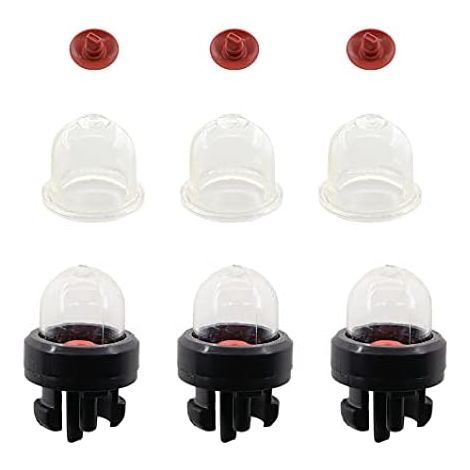 3er-Pack Primerpumpe, Kraftstoffpumpe, 22 mm Primerkolben, für Stihl FS38 FS40 FS45 FS50 FS55 FS75 FS80 FS85 Freischneider, Ryobi McCulloch Husqvarna Kettensäge (1/5)