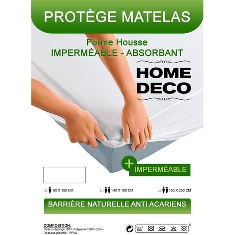 Protège matelas - Noname - 60 x 120 cm - Imperméable - Absorbant - Anti-acariens