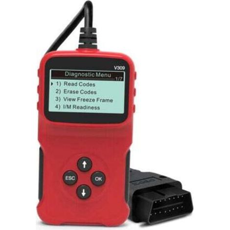 [NON UTILIZZATO] Strumento diagnostico universale OBD2 V309 per tutte le auto dal 1996 in poi