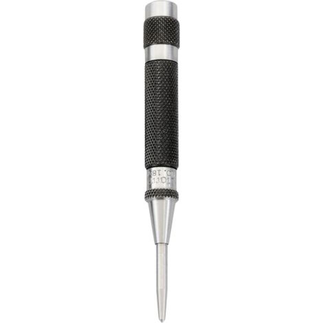 1 - Pointe Automatique - Centreur Métallique - Réglable Pour Marquage Précis - Acier Moleté - Gris - 10x1,1cm (1/5)