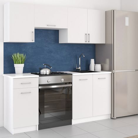 Moderne Küchenzeile LECO 180 cm in weiß matt – funktionales Design für jede Küche (1/3)