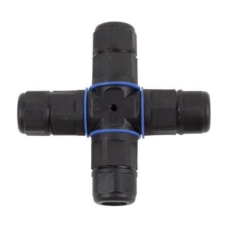 Heitronic 45613 Conector de cable negro IP68 3 polos