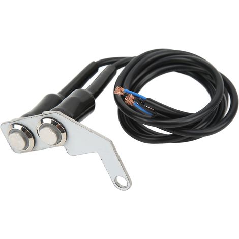 Spot Light ON OFF Switch, LED Moto Guidon Interrupteur Phare Antibrouillard ON OFF Bouton de Commutation avec Support en Acier Inoxydable pour (Feu rouge main droite. (1/5)