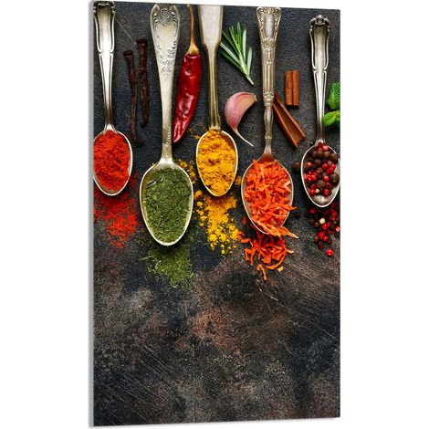 Planche à découper en verre 30x52 Épices (1/5)