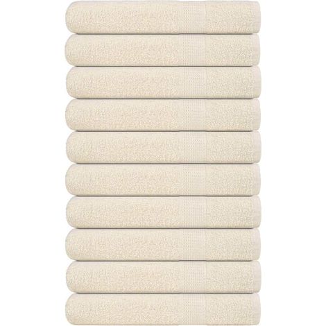 Handtücher FROGN 10 Stk. Creme 100x200 cm 360 g/m² (1/5)