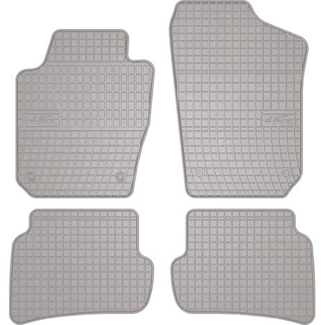 Alfombrillas de goma para coche: Seat Ibiza IV 6J hatchback, ST, familiar (2008-2017) - color gris a juego. (1/5)