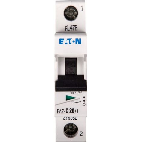Interruttore magnetotermico 1P C 20A 15kA AC FAZ C20/1 278562