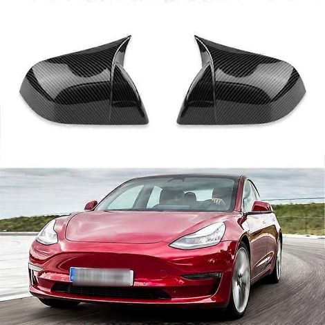Passend für Tesla Model 3 Y (Baujahre 2021–2023): Hupen-Rückspiegelabdeckung – Glänzend Schwarz, rechte Seite