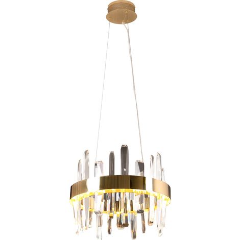 Lampadario Prince oro con cristalli Ø40 LED 21W Maxlight (1/2)