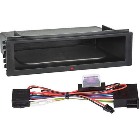 Vide poche 1DIN avec Chargeur Induction - Alimentation ISO autoradio 12V - avec led